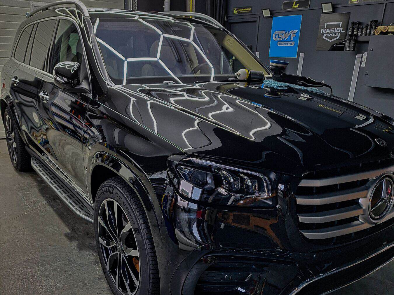 Mercedes GLS 450 PPF felvitele előtt