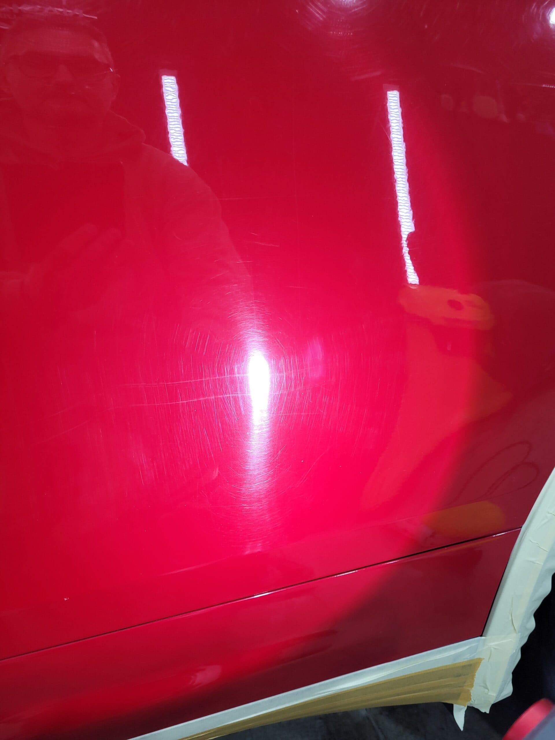 Lak pred leštením Porsche Cayenne
